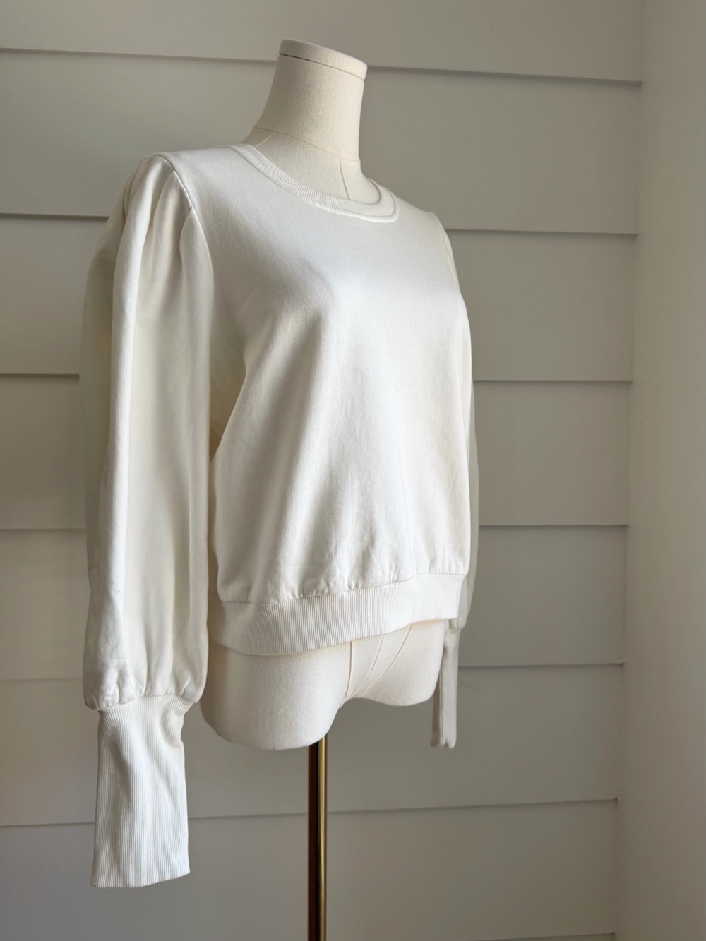 Cleobella Indi Sweatshirt - Ivory size M - Picture 4 of 9